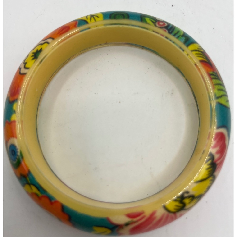 Bangle Bracelet Colorful Retro Flower Power Mod Style‎ - Picture 5 of 5